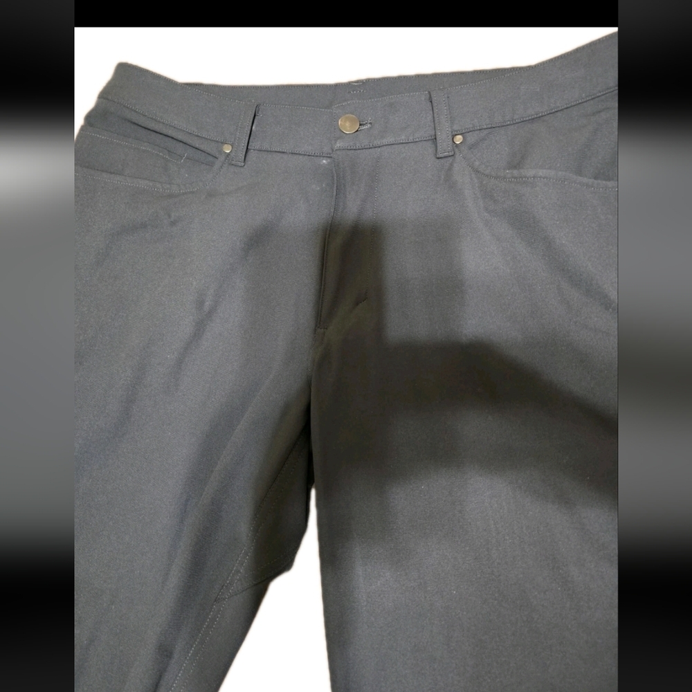 Lululemon Men’s ABC Pants Size 34"L Warpstreme LM5426S Black Stretch Athleisure - Picture 3 of 13